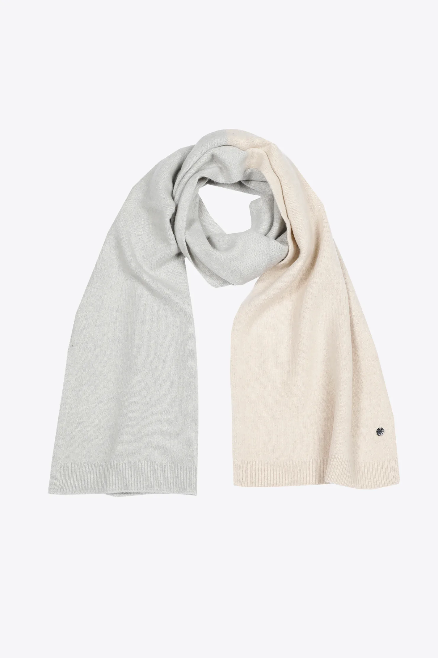 DAMES Xandres Colorblock sjaal met fijne wol