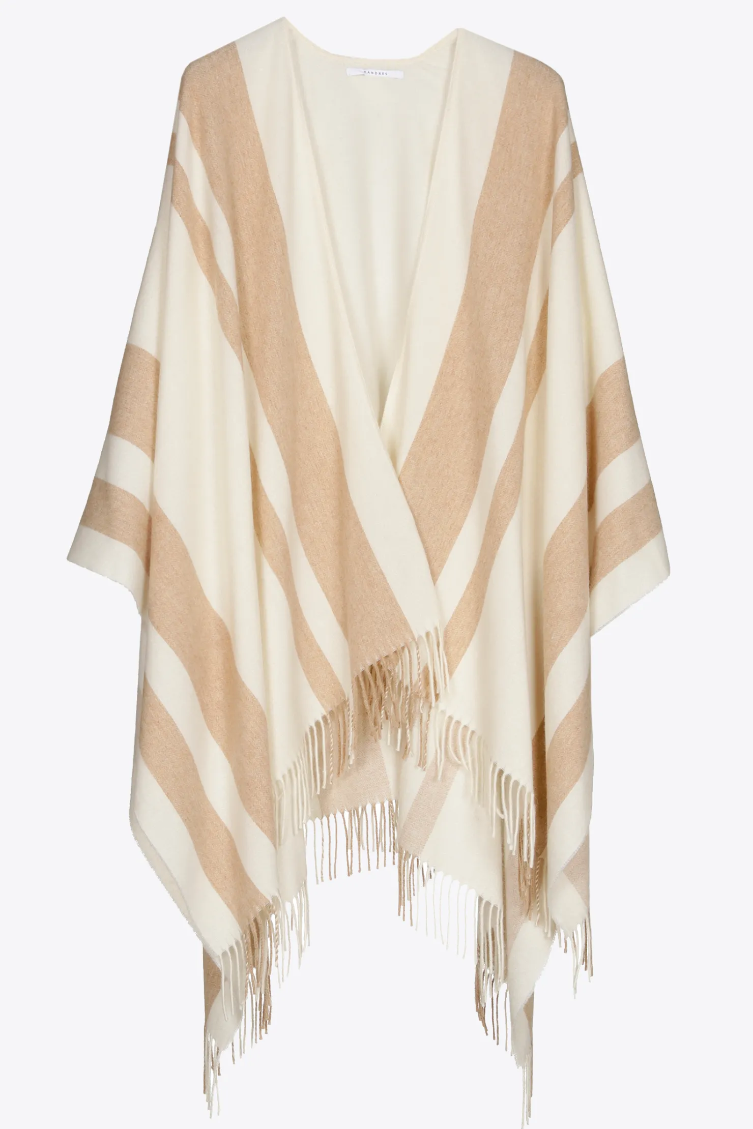 DAMES Xandres Gestreepte poncho