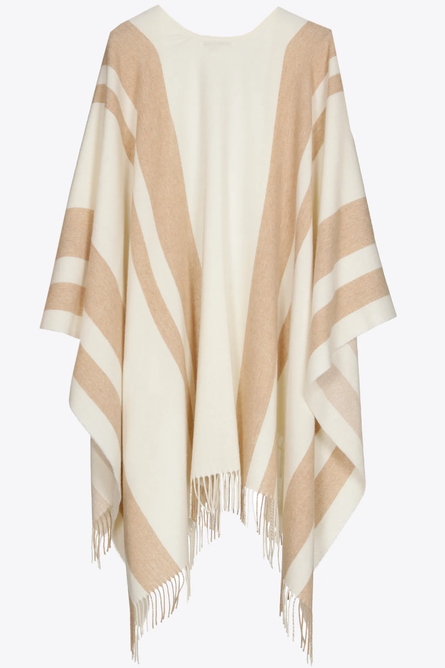 DAMES Xandres Gestreepte poncho