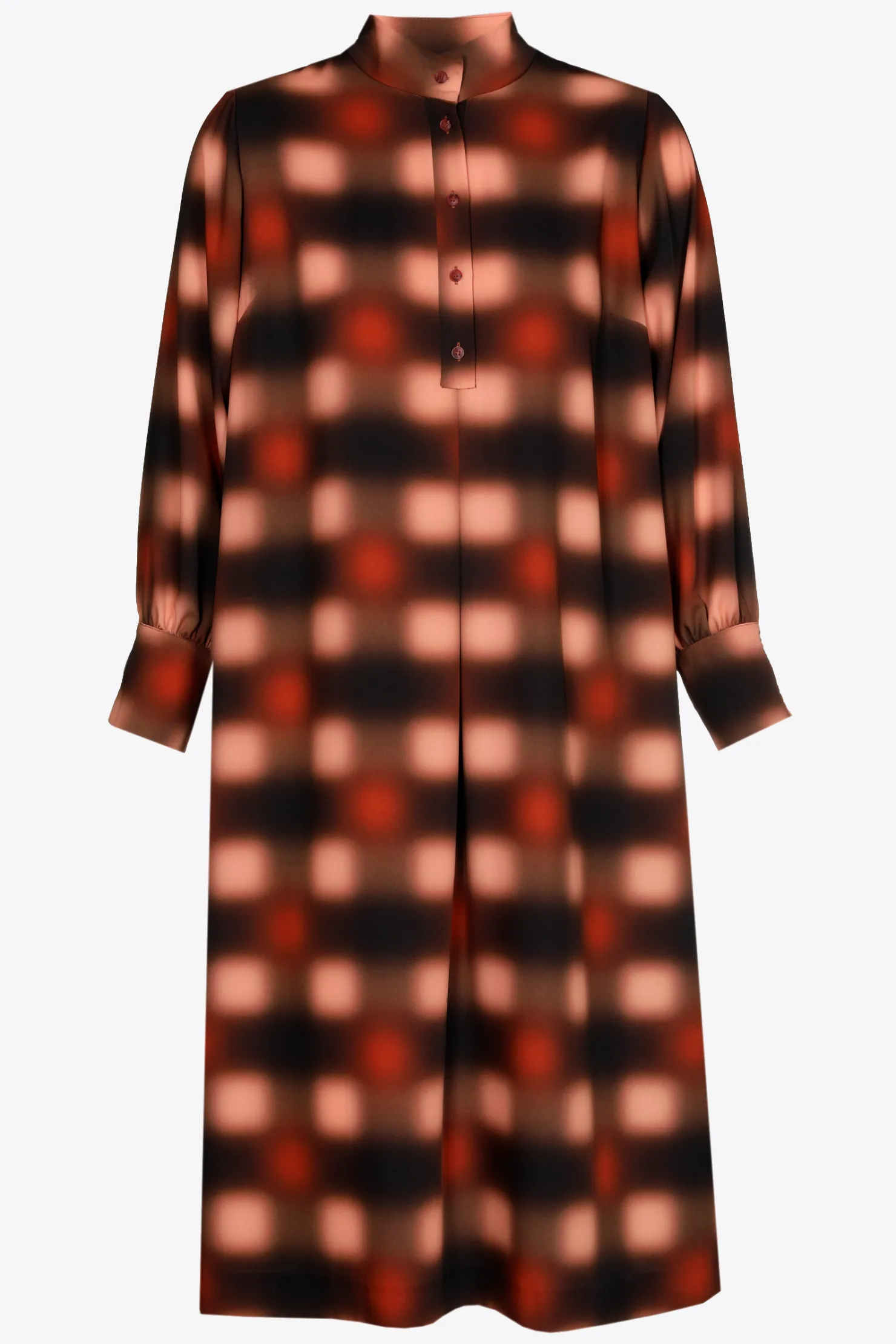 DAMES Xandres Lange jurk met blurred print