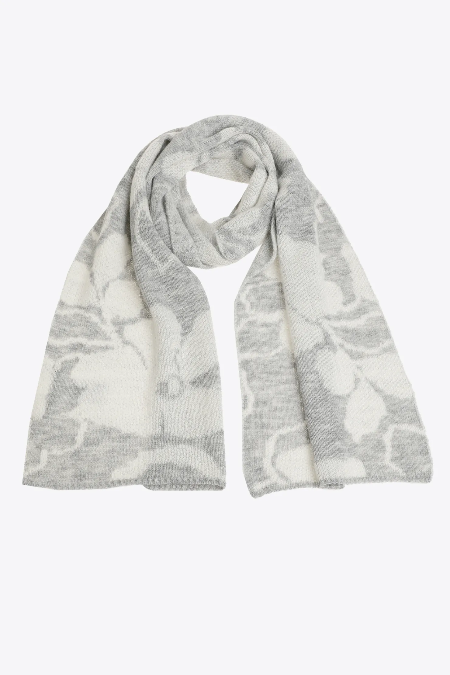 DAMES Xandres Sjaal met jacquard knit