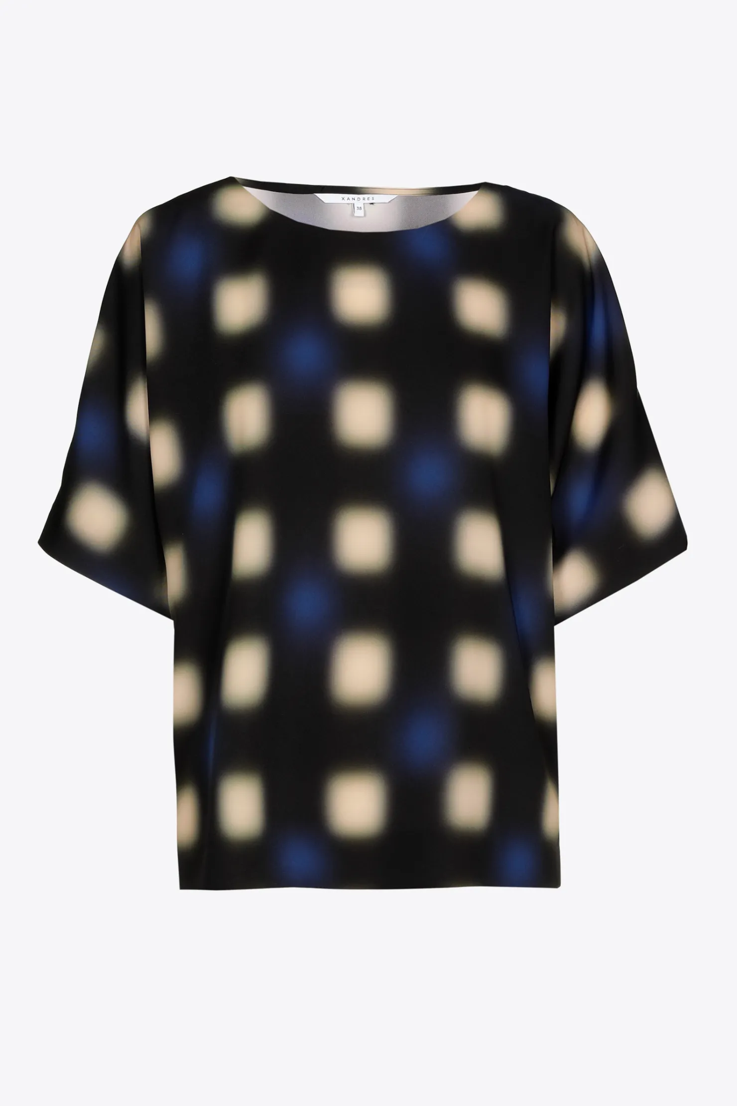 DAMES Xandres Top met blurred print