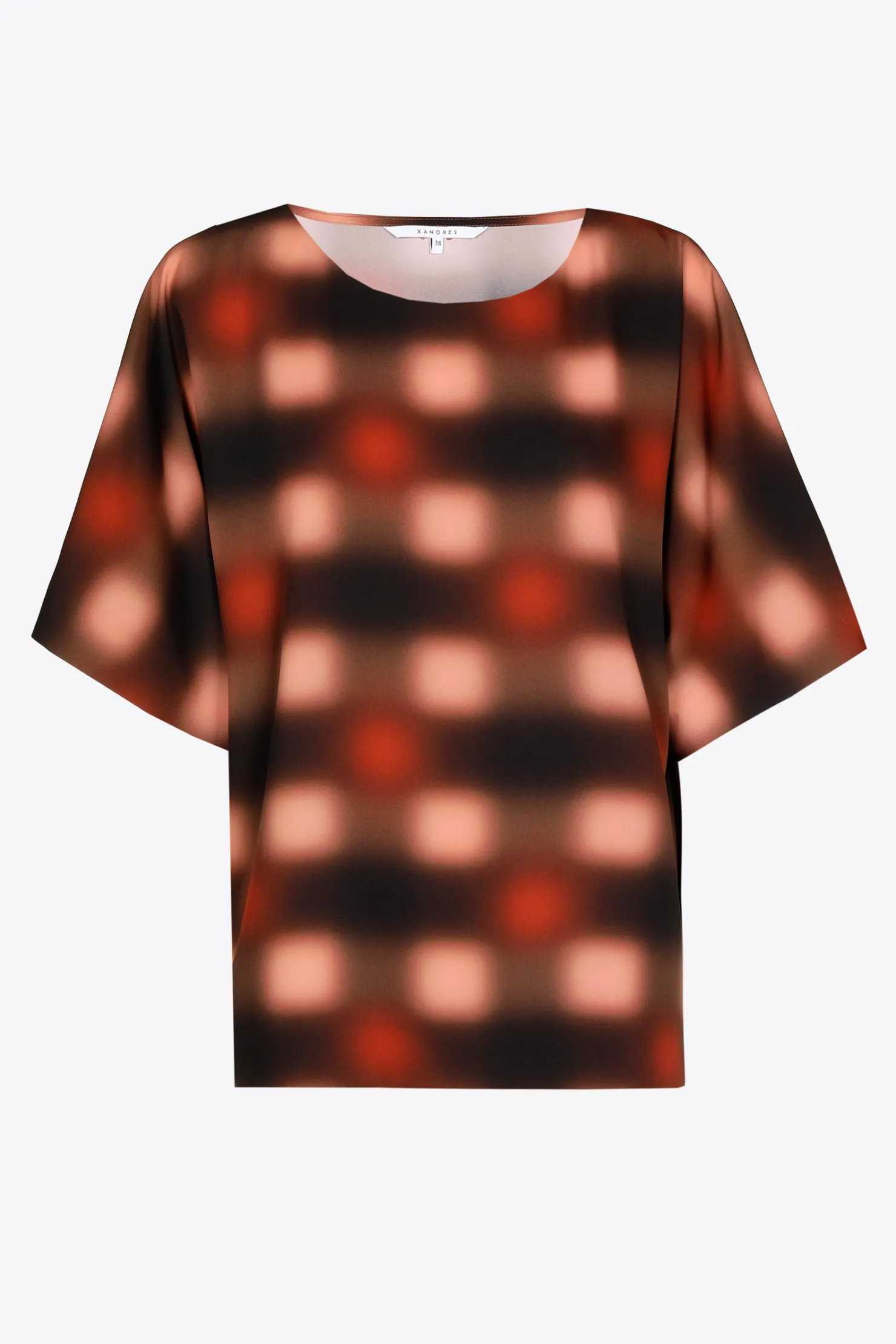 DAMES Xandres Top met blurred print