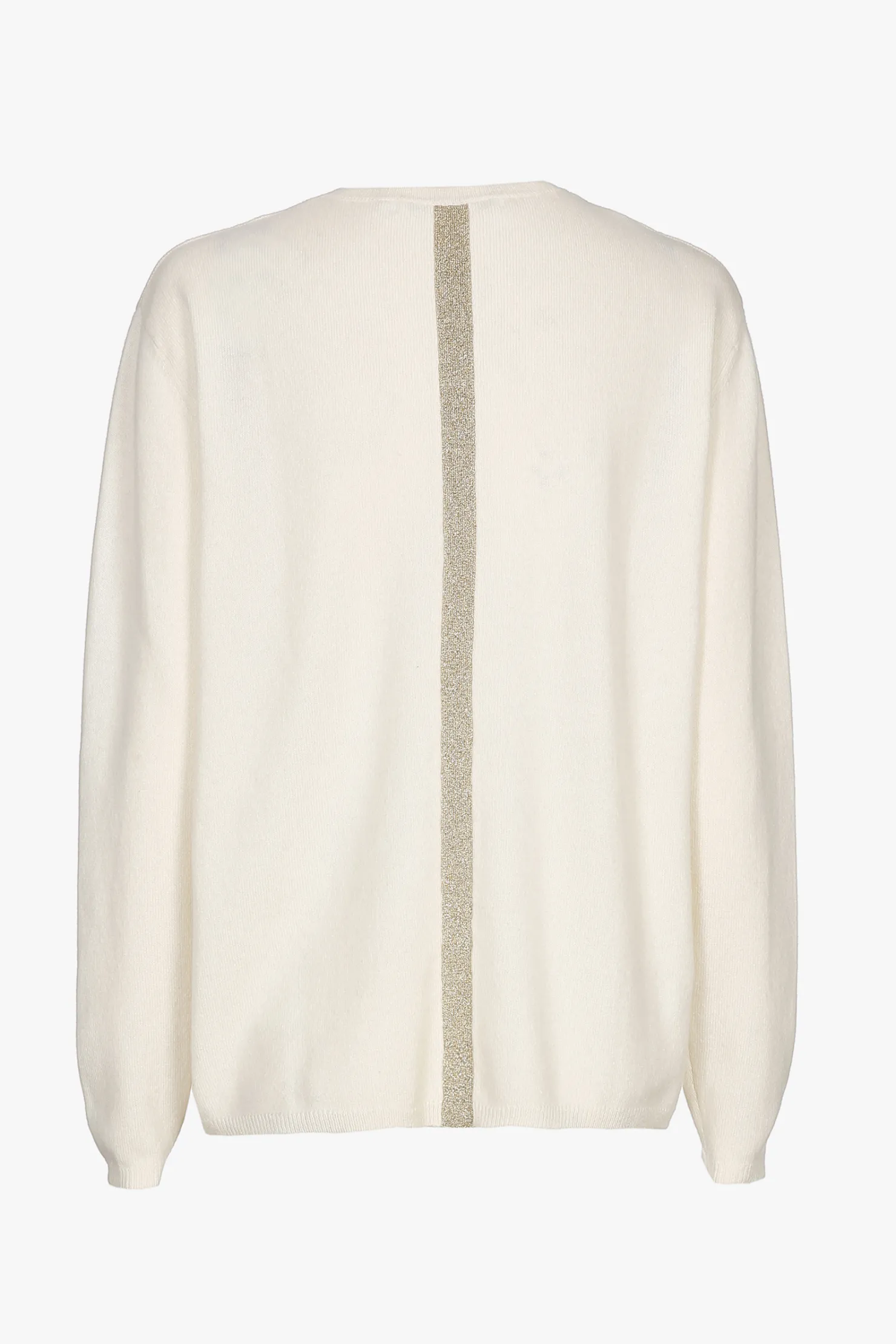 DAMES Xandres Witte cashmere trui met V-hals