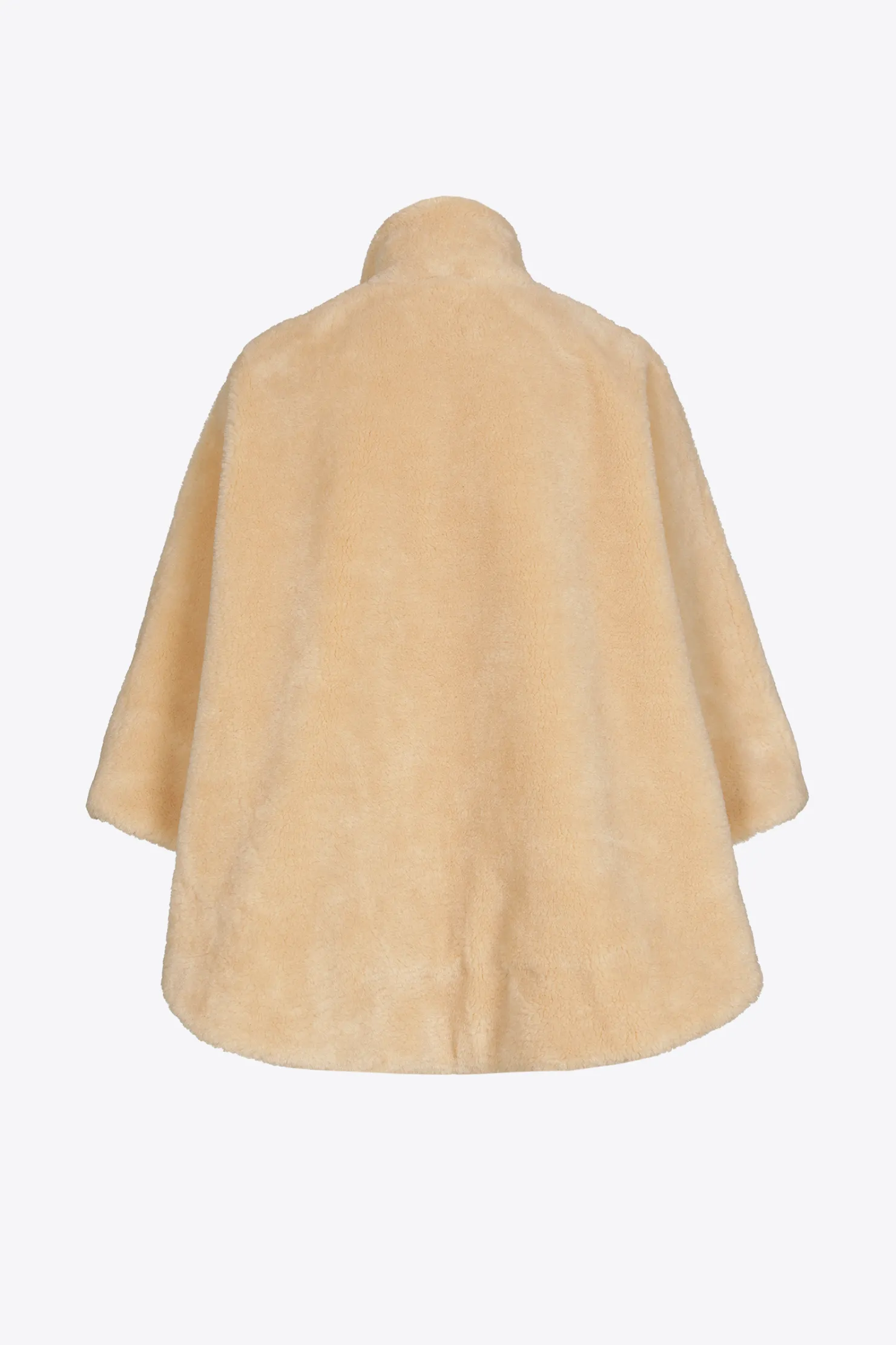 DAMES Xandres Zachte poncho in teddystof