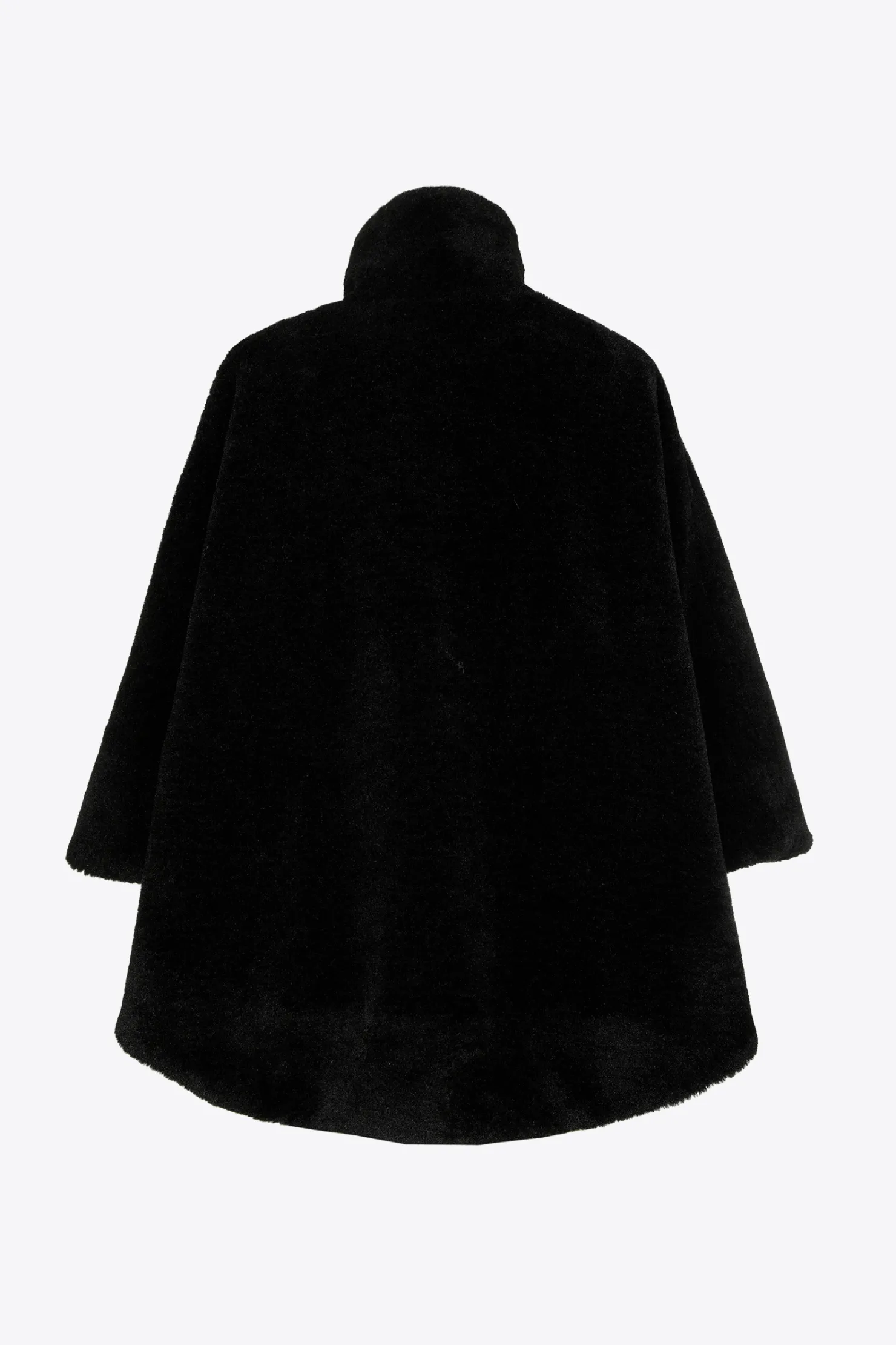 DAMES Xandres Zachte poncho in teddystof